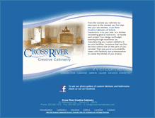 Tablet Screenshot of crossrivercabinetry.com